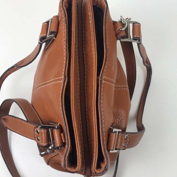 Fossil | Pebbled Leather 3 Compartment Handbag - Picture 4 of 8